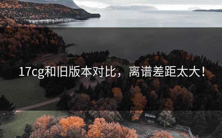 17cg和旧版本对比，离谱差距太大！  第1张